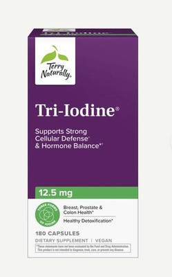 Terry Naturally Tri-Iodine - 90 Capsules (New/Sealed) 12.5mg