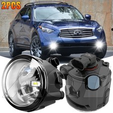 For Infiniti Fx35 2006-2012 Pair Led Fog Lights Driving Bumper Lamps Replacement