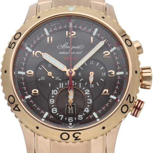 Breguet Type XXII Chronograph 44mm 3880BR/Z2/RXV K18RG mensWatch Brown USED