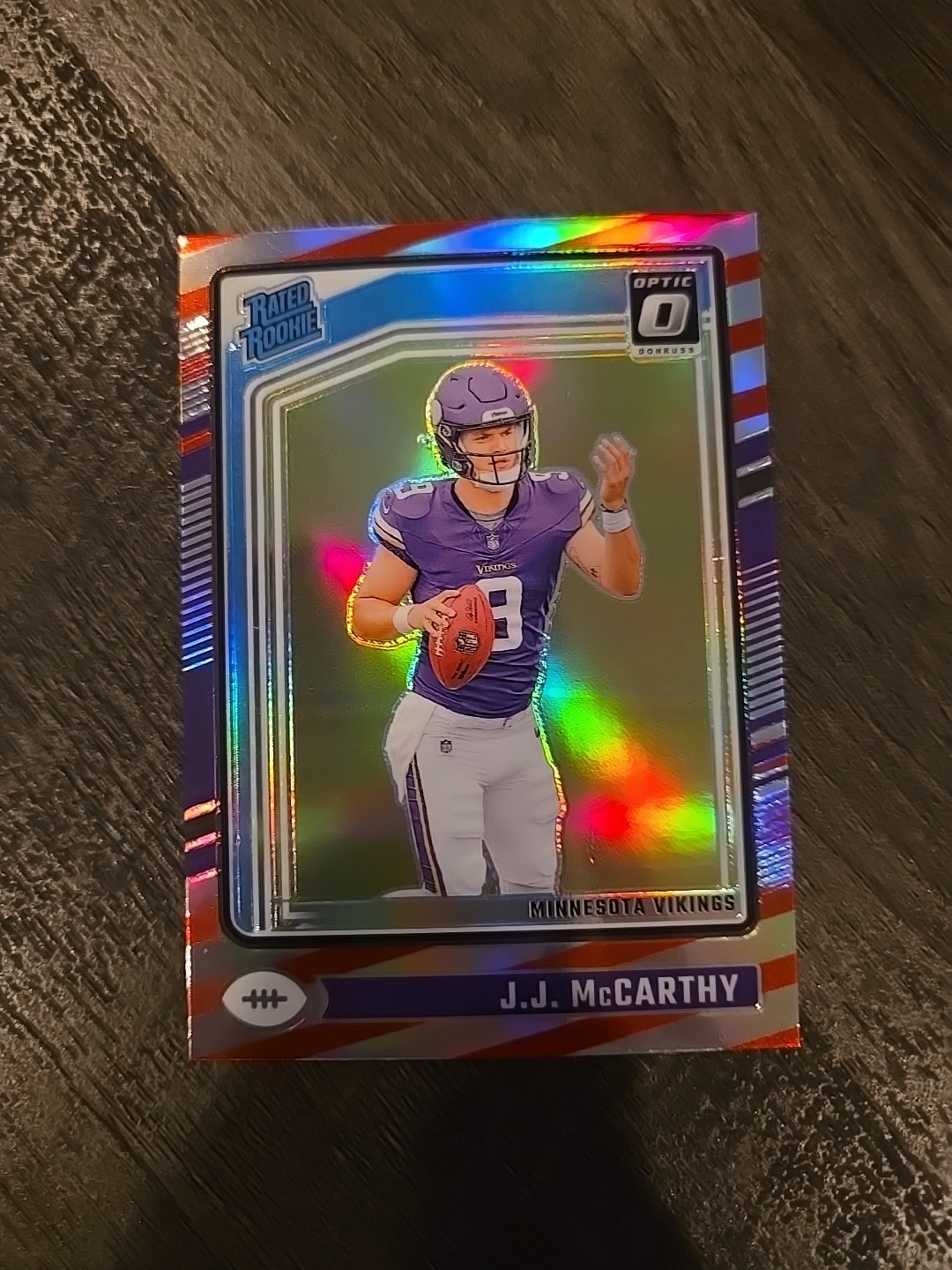 2024 Donruss Optic JJ McCarthy Freedom Prizm Rated Rookie no. 235