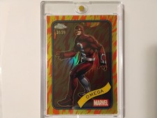 2025 Topps Chrome Marvel Omega #196 Human Torch Refractor /39
