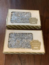 Vintage Silver Christmas Garland 2 x 24ft New In Box Old Stock Montgomery Ward