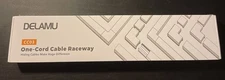 NEW-SEALED - DELAMU ONE-CORD CABLE RACEWAY Wall Management CC03 White FREE SHIP