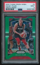 Kelsey Plum 2020 Panini Prizm WNBA Green Prizm #9 PSA 9