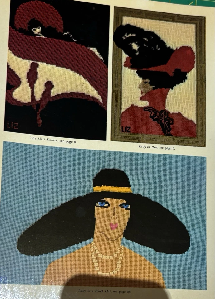 22 Classic Posters by M. Elizabeth Irvine ~ Needlepoint Patterns 1978 Retro - Image 2 of 4