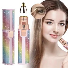 2 in 1 Eyebrow Shaver Trimmer Facial Hair Painless Epilator Razor for Women