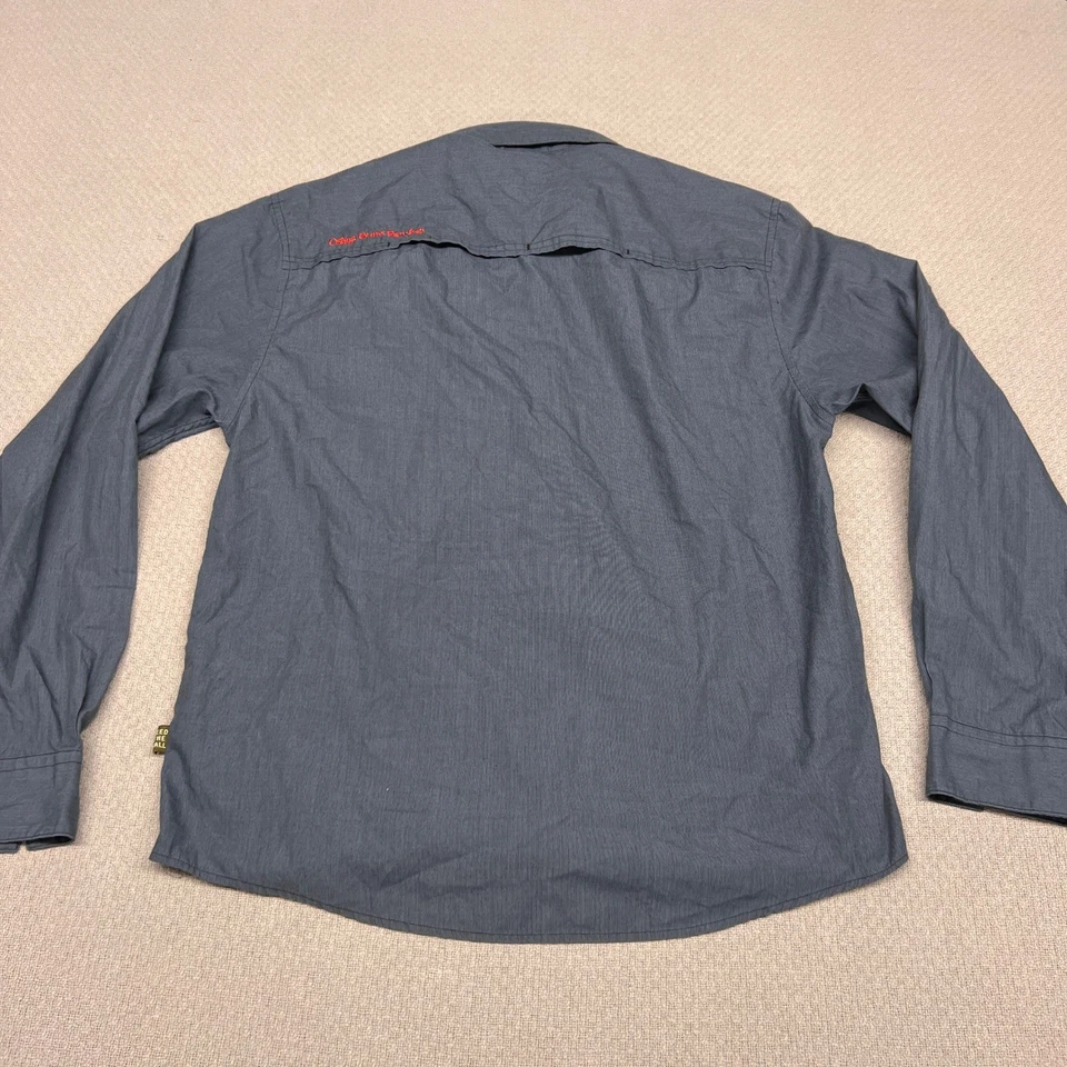 Howler Bros Dale Pale Ale Shirt Mens M Blue Gaucho Pearl Snap Western Cowboy - Image 2 of 4