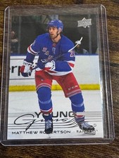 2025-26 Upper Deck Matthew Robertson #239 Young Guns New York Rangers RC