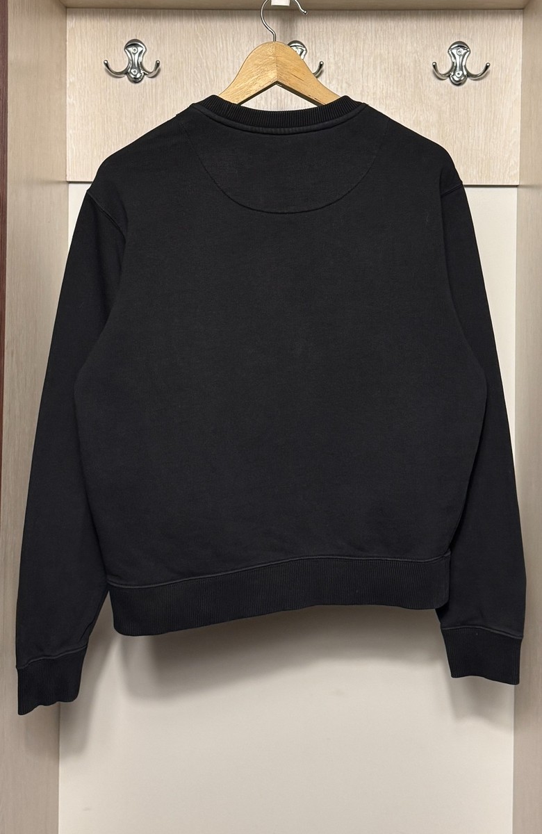 Kenzo Paris embroidered tiger logo sweatshirt in black unisex size