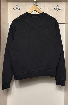Kenzo Paris embroidered tiger logo sweatshirt in black unisex size