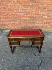 Jaycee Desk with Red Leather Top Old Charm Style