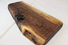 Black Walnut Live Edge Reversible Charcuterie Board 23.5 L x 11 W x 1.6"T 3191