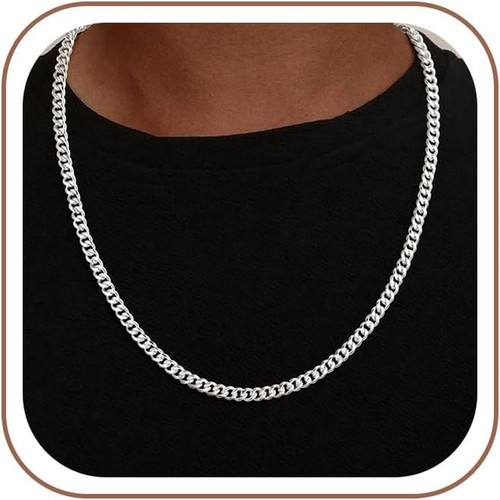 925 Sterling Silver Cuban Chain Necklace 5.5Mm 22"