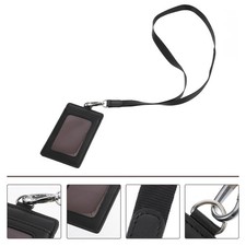 ID Cards Holder with Lanyard Work Cards Holder Portable Multi-function