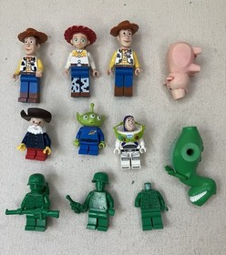 LEGO Toy Story Minifigure & Parts LOT Stinky Pete Army Men Woody Rex Buzz Alien