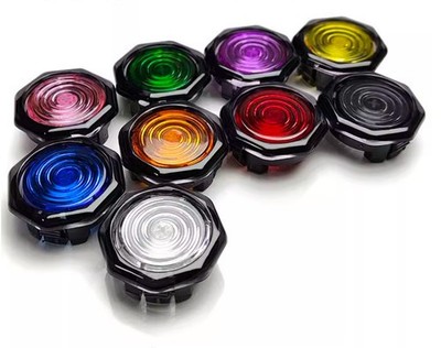 6PCS 30mm Mechanical Buttons 2.8 port hot plug  of Hit Box Arcade LED Buttons