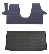 Fußmatten Kofferraumwanne für VW T5 2003 + T6 2015- im Set Gummi Matten