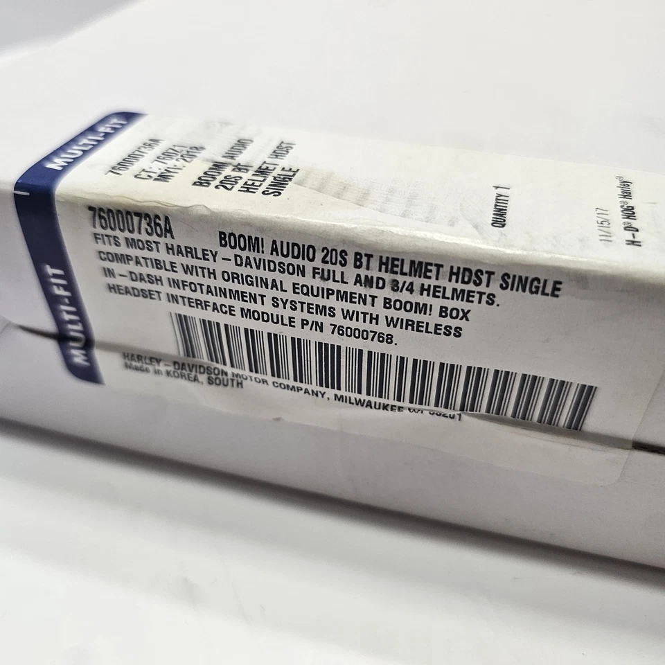 Harley Davidson oem Boom Audio Bluetooth Helmet Headset 20S EVO #76000736A - Image 4 of 4