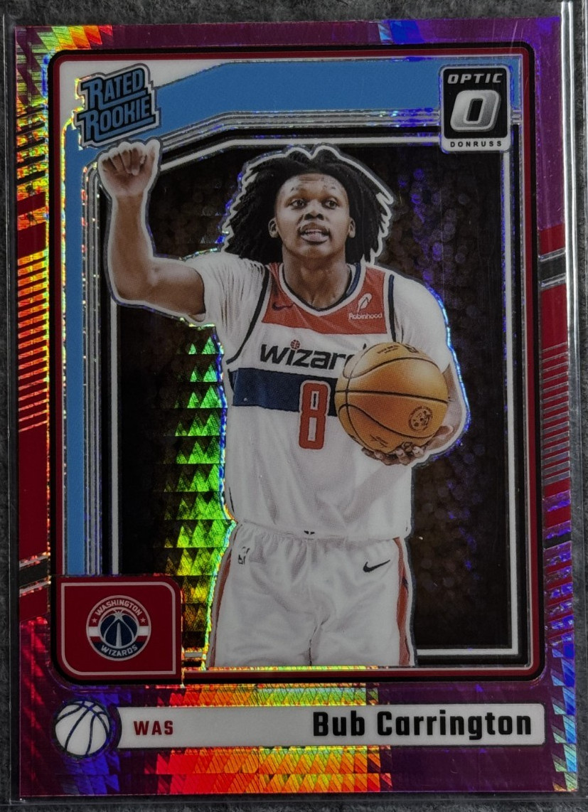 2024-25 Panini Optic - Rated Rookie Bub Carrington #273 Pink Hyper Prizm (RC)