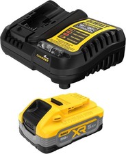 Dewalt PowerStack 20V MAX DCBP520C 5Ah Li-Ion Battery Starter Kit Yellow Black