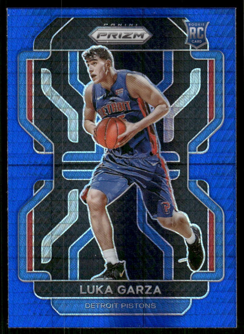 2021-22 Panini Prizm #303 Luka Garza Hyper Blue SSP