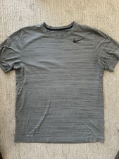 Nike Dri-FIT Mens L Heathered Gray Athletic F...