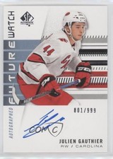 2019-20 SP Authentic Future Watch Rookies 801/999 Julien Gauthier #215 Auto m0p