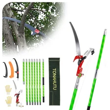 26 Feet Tree Pole Pruner, Manual Branch Trimmer, Extension Cut Garden Tools
