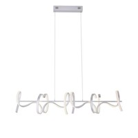 Led Pendelleuchte Esstisch Dimmbar Weiß Metall 99 Cm 1330 Lm HäNgelampe KüChe