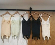 Vintage Vanity Fair Open 1950s Bottom Body Shapers Girdle  Garters, Lot of 5