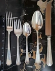 Fairfax Durgin-Gorham Sterling Silver Place Size Spoon monogram 5 Pc 158 g grams