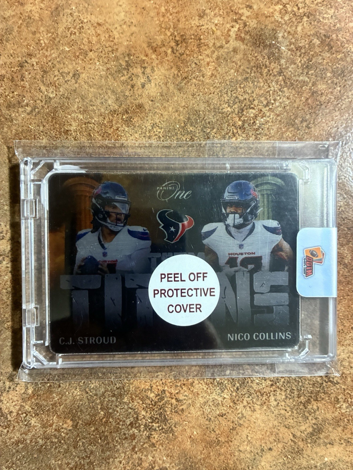 CJ STROUD & NICO COLLINS - 2024 Panini One - Team Titans #TT-HOU - CASE HIT!