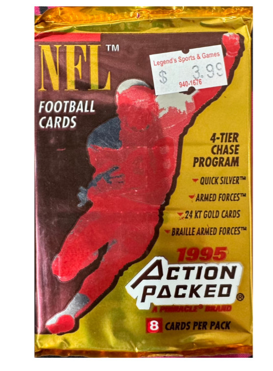1995 Pinnacle Action Packed Football Pack