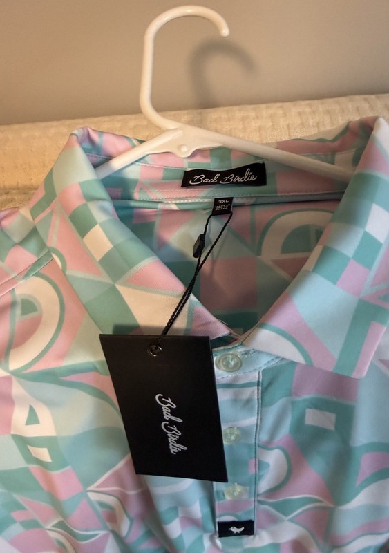 Bad Birdie Golf Polo Shirt NWT mens 3XL  The "Knockdown" style