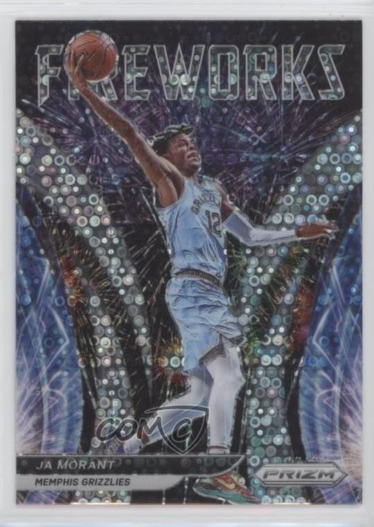 2021-22 Panini Prizm Fireworks Fast Break Prizm Ja Morant #24 o7m