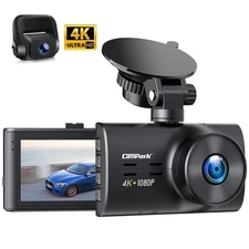 Campark Ultra HD 4K+1080P Dual Dash Cam Front and Rear Car camera Night Vision