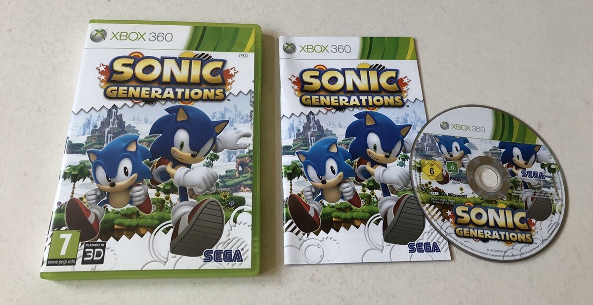 Sonic Generations Xbox 360 – Complet, Boîtier Et Manuel, PAL FR, Bel état