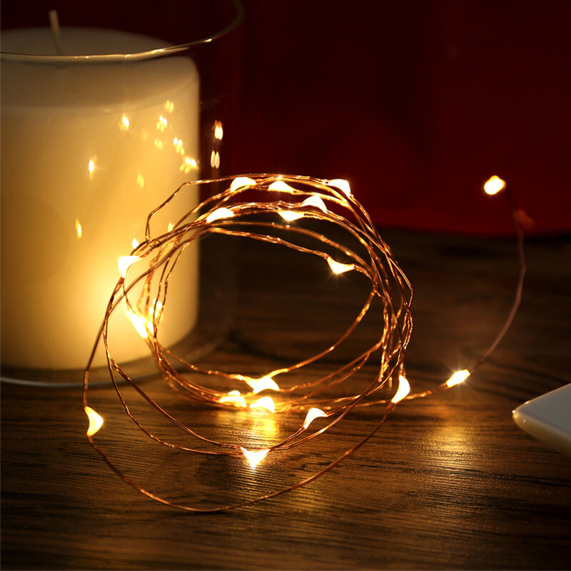Copper wire lights outlet