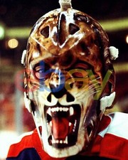 Gilles Gratton Up-close Mask New York Rangers 8x10 NHL Hockey Photo