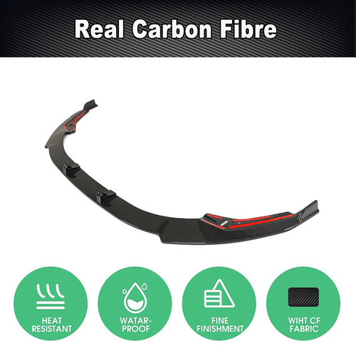 Für Audi S3 8Y 2022-23 Carbon Frontspoiler Frontlippe Front Stoßstangen Spoiler - Picture 3 of 9