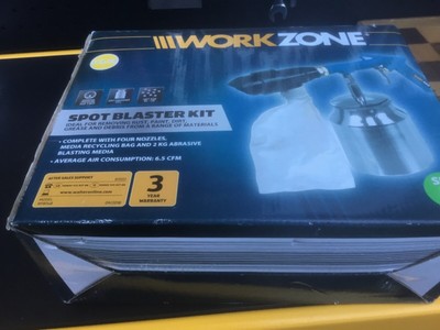 Spot Blaster Set mit Zubehör Workzone Nagelneu