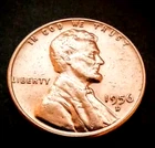 1956-D  Lincoln Wheat Cent  VINTAGE Coin  VERY GOOD Condition  FREE SHIPPING