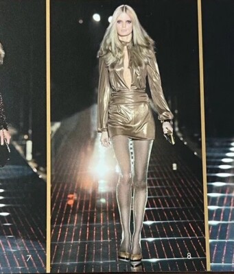 Gucci 2006 Runway Gold Metallic Mini Dress L | eBay