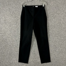 Theory Women's Size 2 Black Slim Straight Leg Pull On Dress Pants
