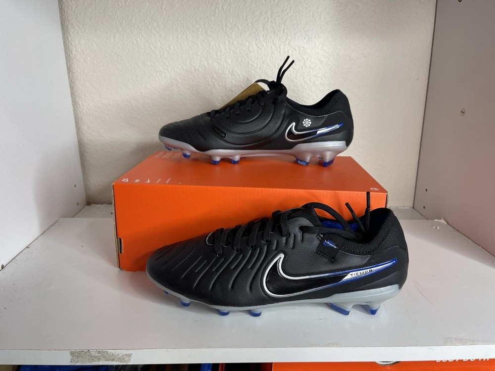 Size 6.5 Men Nike Tiempo Legend 10 Pro FG Black Soccer Cleats DV4333-040
