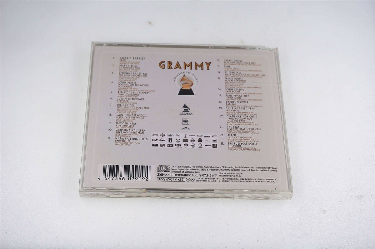 2007 GRAMMY NOMINEES SICP 1376 JAPAN CD A3216 | eBay