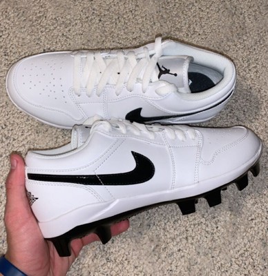 Nike Air Jordan 1 Retro MCS Low Baseball Cleats White (Menâs Size 7.5) | eBay