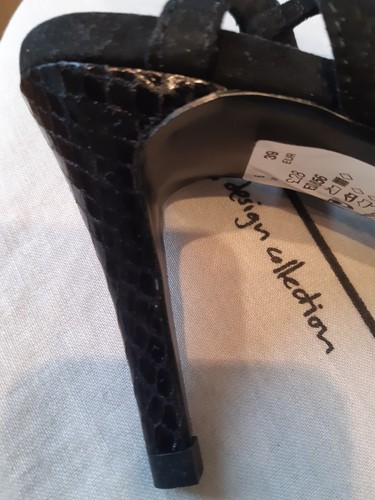 GORGEOUS NEW NEXT BLACK SANDALS SIZE 6 (39). - Picture 2 of 3