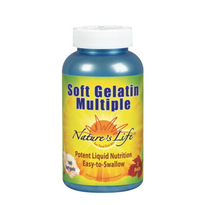 Natures Life Soft Gelatin Multiple | 180 Softgels | 3-Month Supply