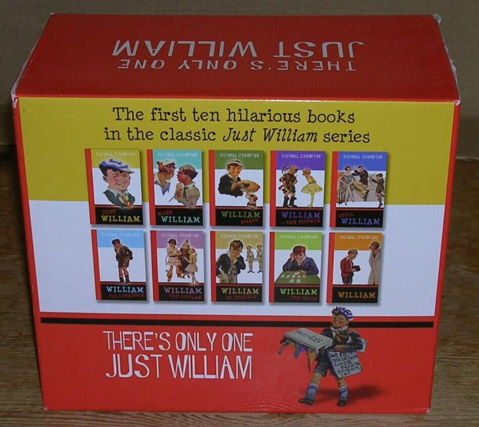 Just William BOOKS X 10 box set Richmal Crompton vintage bundle fiction